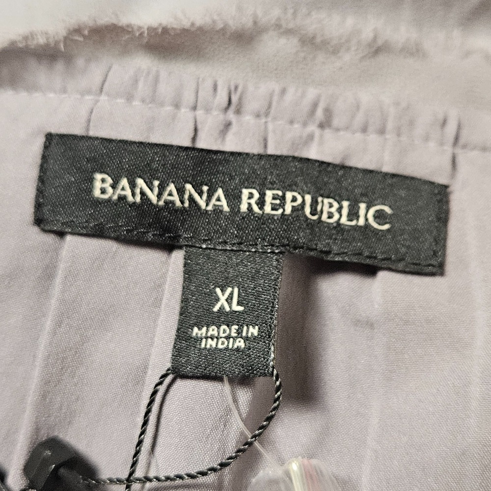 Banana Republic Rhinestones Embellished Shoulder Faux Wrap Mini Dress XL NWT - Picture 4 of 11